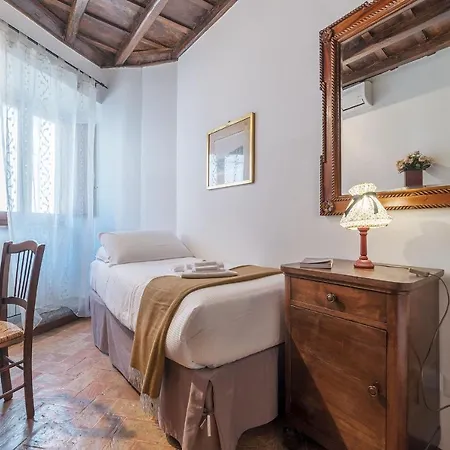 Apartmán By The Charming Piazza Navona - Fromhometorome Řím